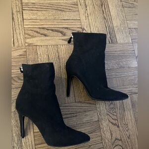 NWOT Miss Lola Black Booties, size 7.5